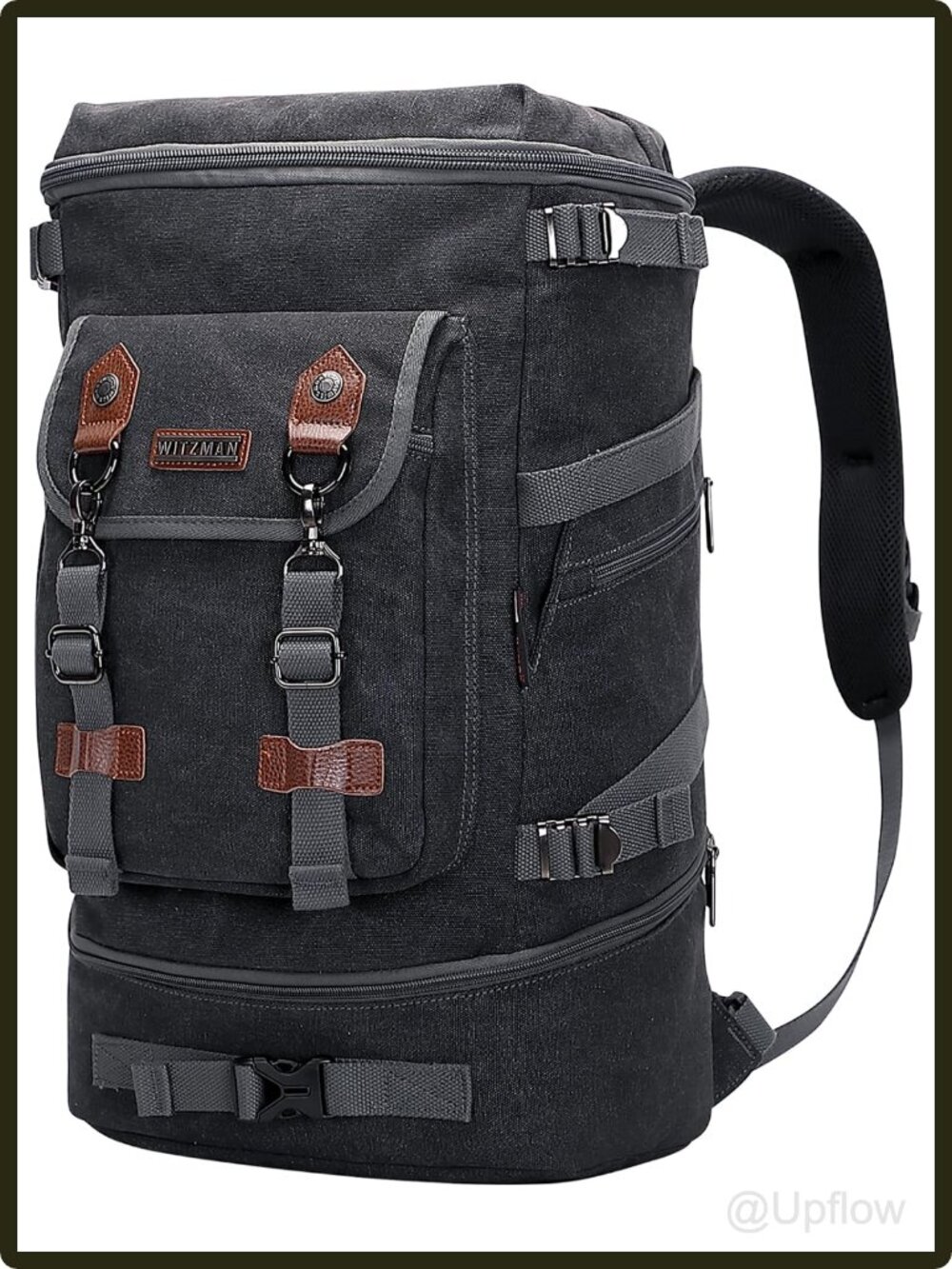 Canvas Convertible Travel Backpack Duffel Bag Laptop Compartment 30L Carry-On